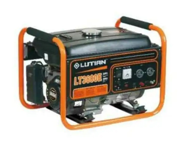 Lutian LT3500E 3.5KVA generator with electric key start and copper coil – fuel-efficient backup generator for Nigerian homes and small businesses.
