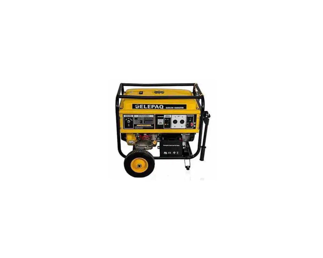 Elepaq 4.5KVA SV6800E2 generator in black and yellow finish, designed for efficient home and business power supply in Nigeria.