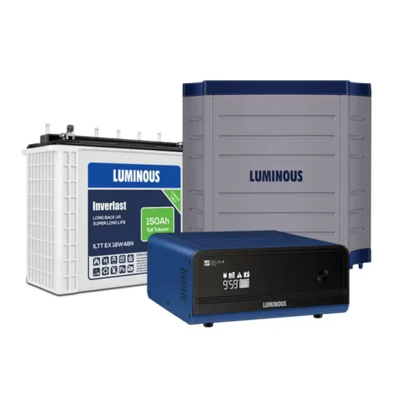 900VA Luminous Inverter package with 150AH battery and rack – reliable inverter solution for Nigerian homes and shops, available at Tektins.
