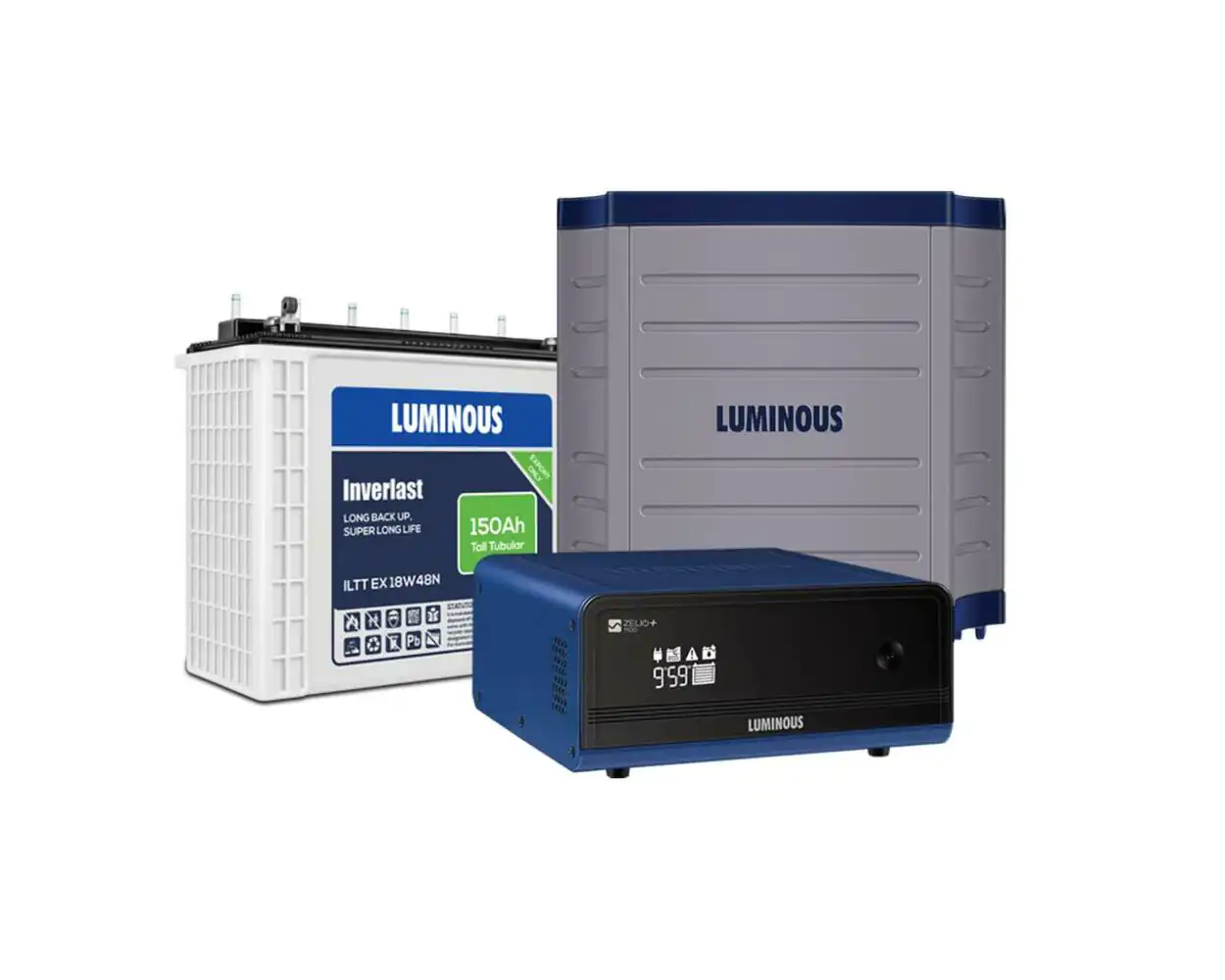 900VA Luminous Inverter package with 150AH battery and rack – reliable inverter solution for Nigerian homes and shops, available at Tektins.