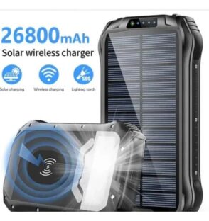 Solar rechargeable multifunctional power source for lighting, device charging, and portable backup power.