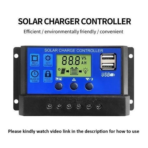 30A 12V/24V PWM dual USB battery solar panel controller charge regulator for Nigerian solar systems.