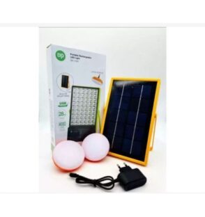 Solar Lighting Kit with phone charging and inbuilt battery for Nigerian homes and outdoor use.