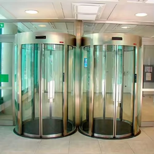 bank security slide door