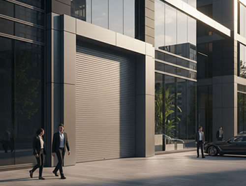 office with roller shutter door in nigeria