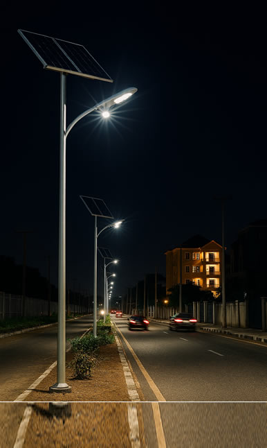 affordable solar street light installation in Lagos
