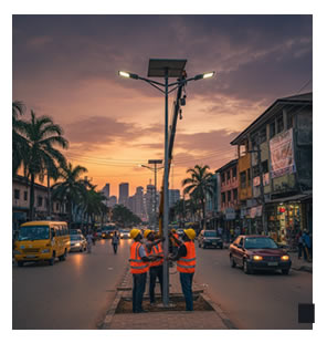 solar street light installer company in nigeria