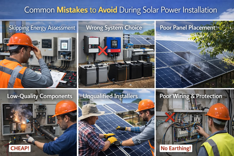 solar power installation