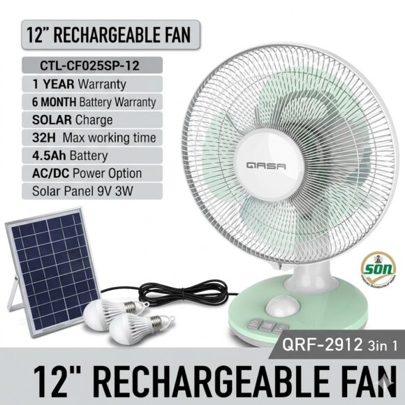 PORTABLE SOLAR FAN