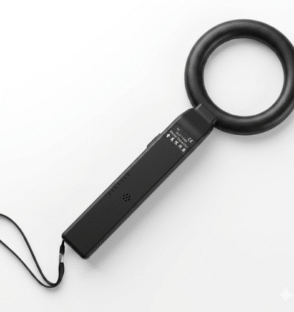 MD-300 professional handheld metal detector for security screening at events and offices in Nigeria, featuring an ergonomic handle and high-sensitivity sensor.