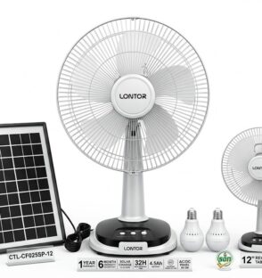 Solar fan for home use
