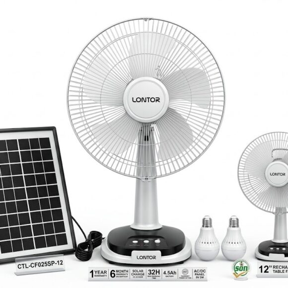 Solar fan for home use