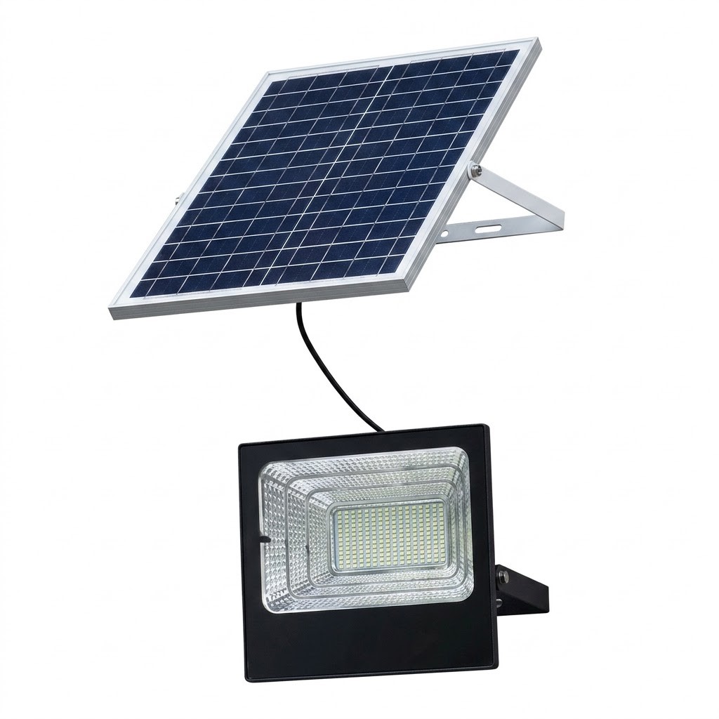 Security solar flood light