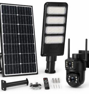 Solar camera with night vision