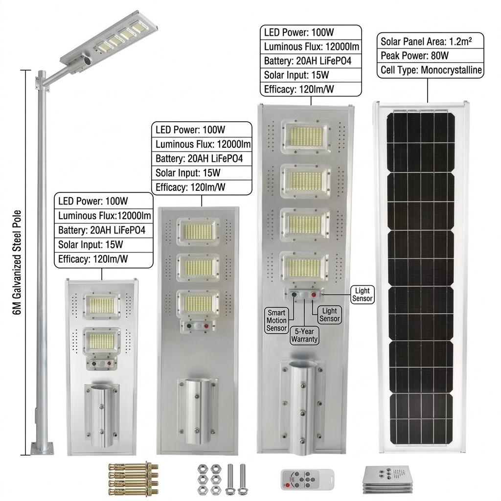 Solar Security Street Light