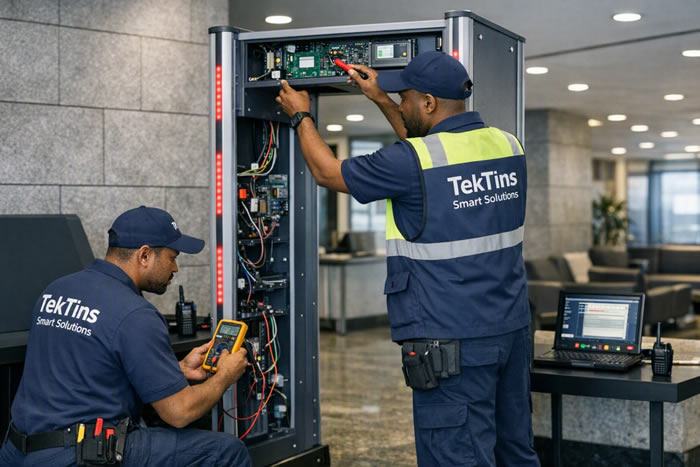 walk through door scanner maintenance service