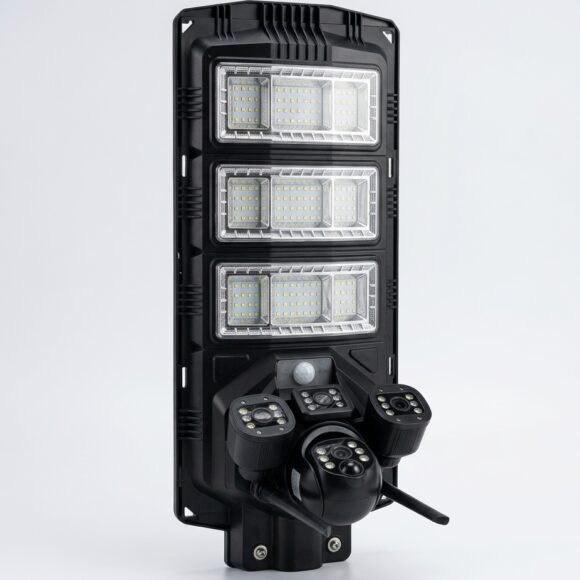 AI Solar Camera Lighting 3 Video Camera – Solar-Powered Outdoor Security Camera System with LED Lights