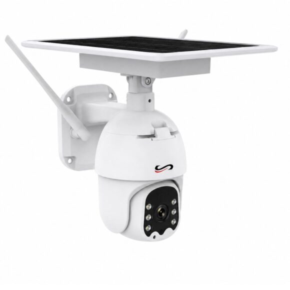 TUYA WiFi 2-in-1 solar street light with 4G SIM PTZ speed dome security camera