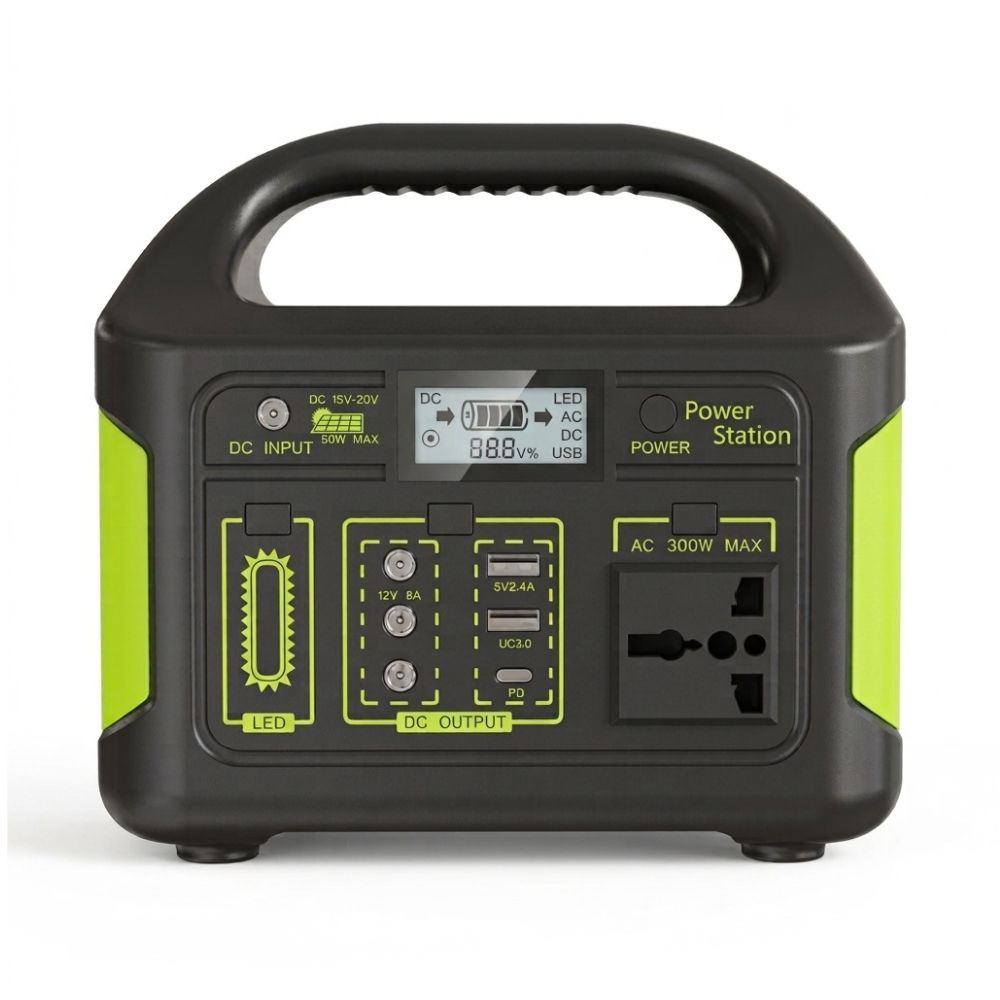 tektins 300W Portable Power Station Solar Generator for Backup and Off-Grid Power