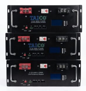 5kWh TAICO 24V/48V Lithium Solar Battery for Home Energy Storage and Backup Power