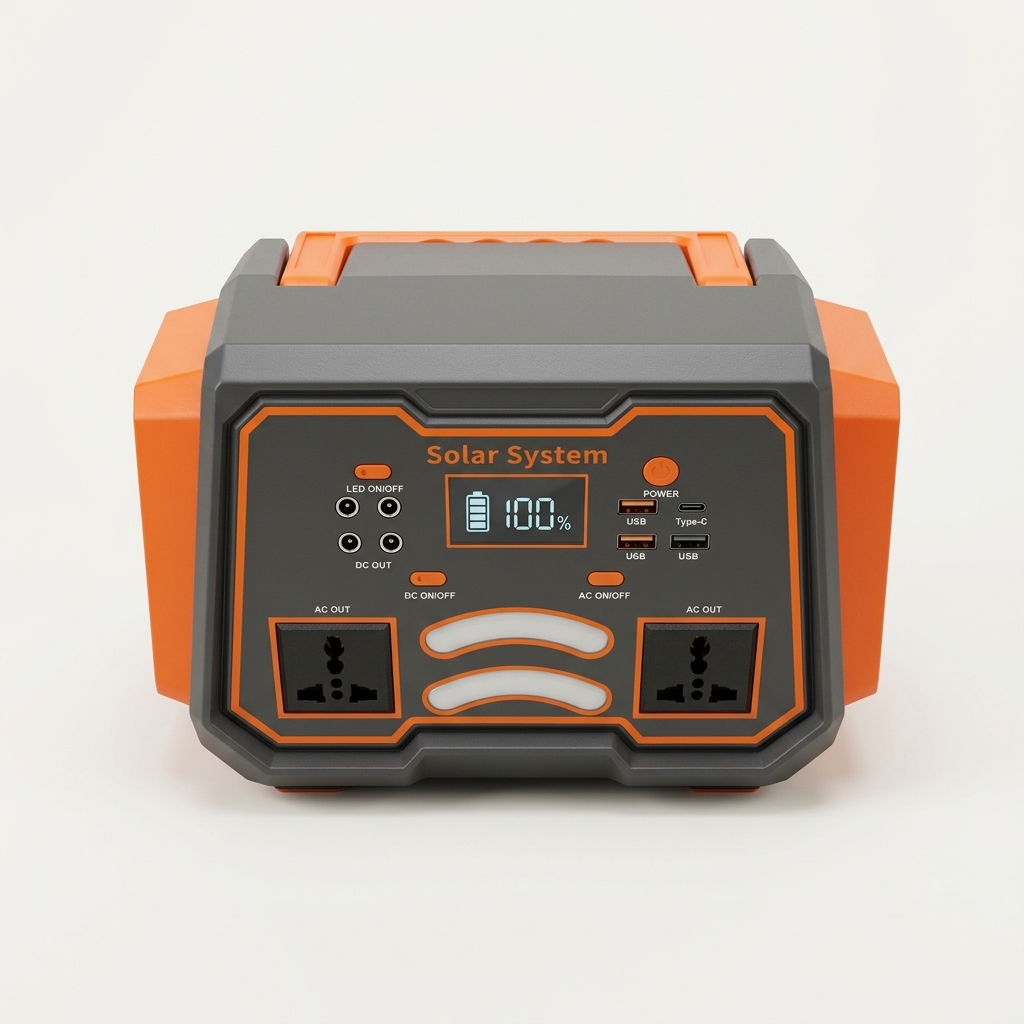 300W solar generator portable power station for home backup and off-grid energy use