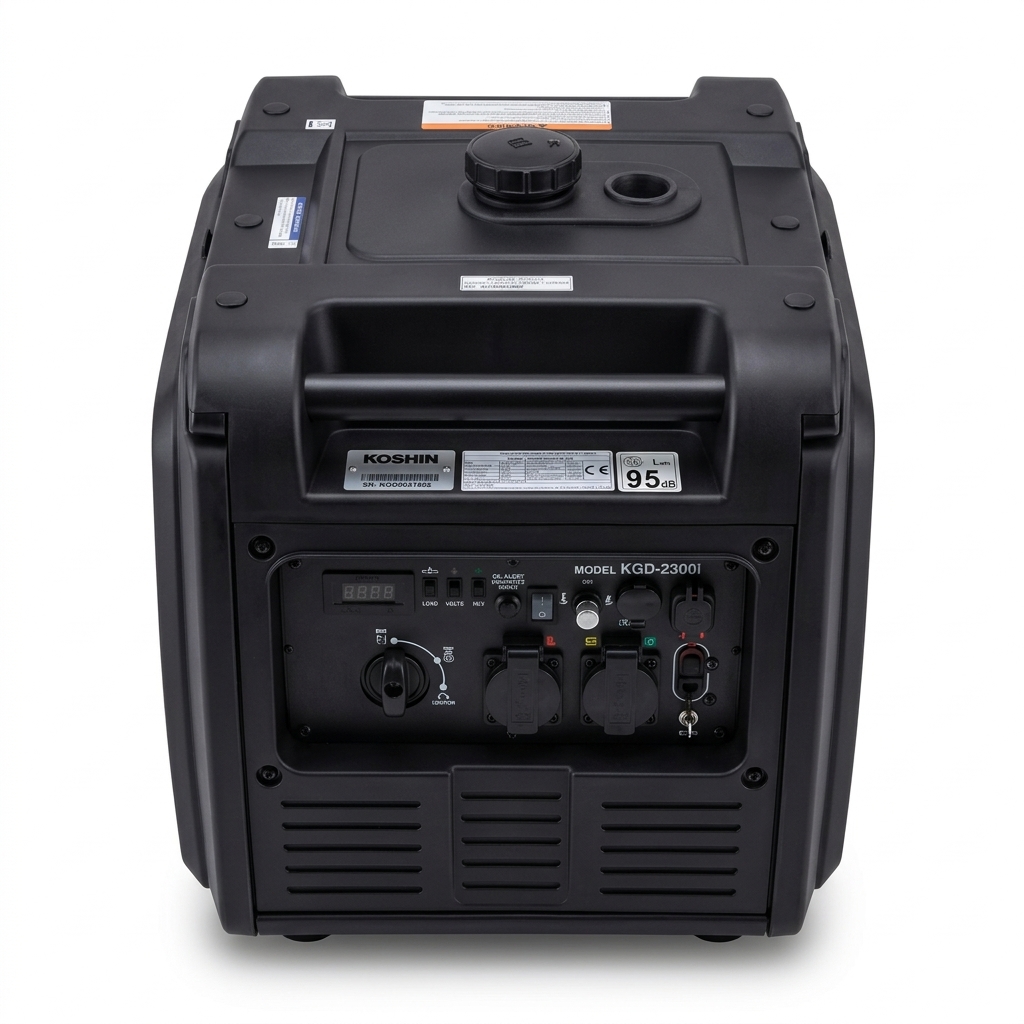 Koshin 3300i Inverter Generator – 3300W Portable Petrol Generator for Home and Business Backup Power