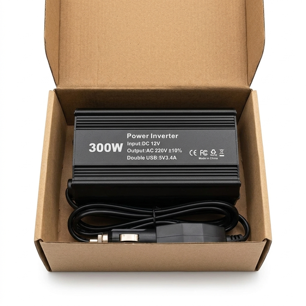 300W Car Power Inverter 12V DC to 220V AC Portable Vehicle Power Converter