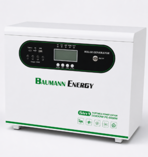 2000W Baumann Energy 5-in-1 portable solar power station for backup and off-grid power