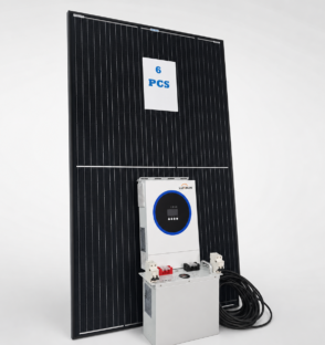 Lux Complete 24V Solar Set-Up With 6 Units of Mono Solar Panels
