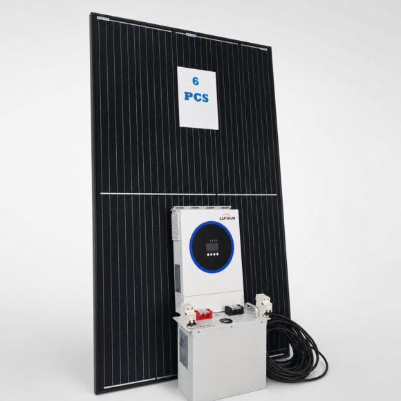 Lux Complete 24V Solar Set-Up With 6 Units of Mono Solar Panels