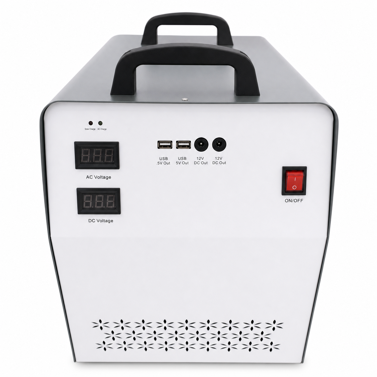 High capacity 2000W LiFePO4 battery solar station with LCD screen and output ports