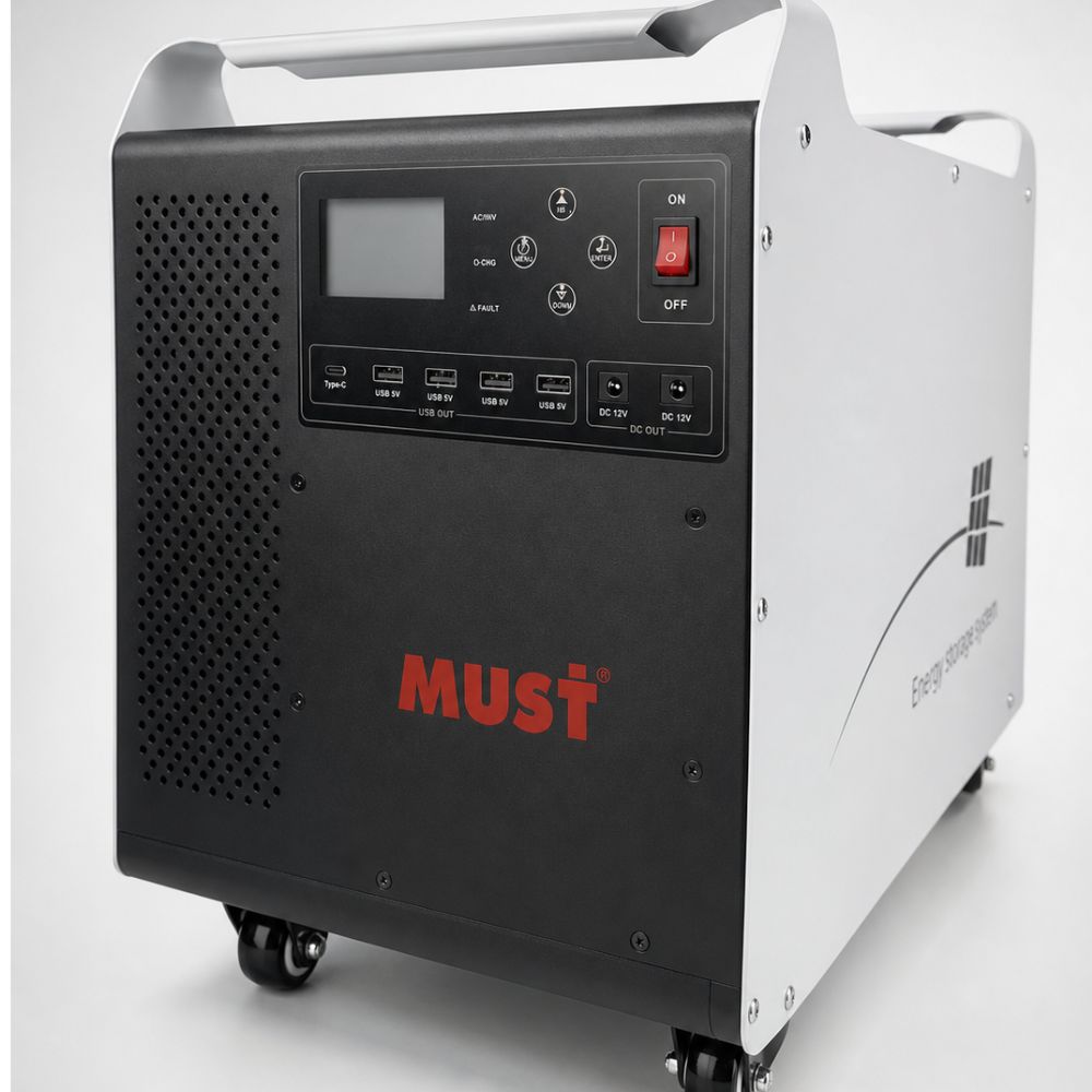 MUST 3kVA/3kWh Solar Generator Portable Power Station for Home Backup and Off-Grid Energy